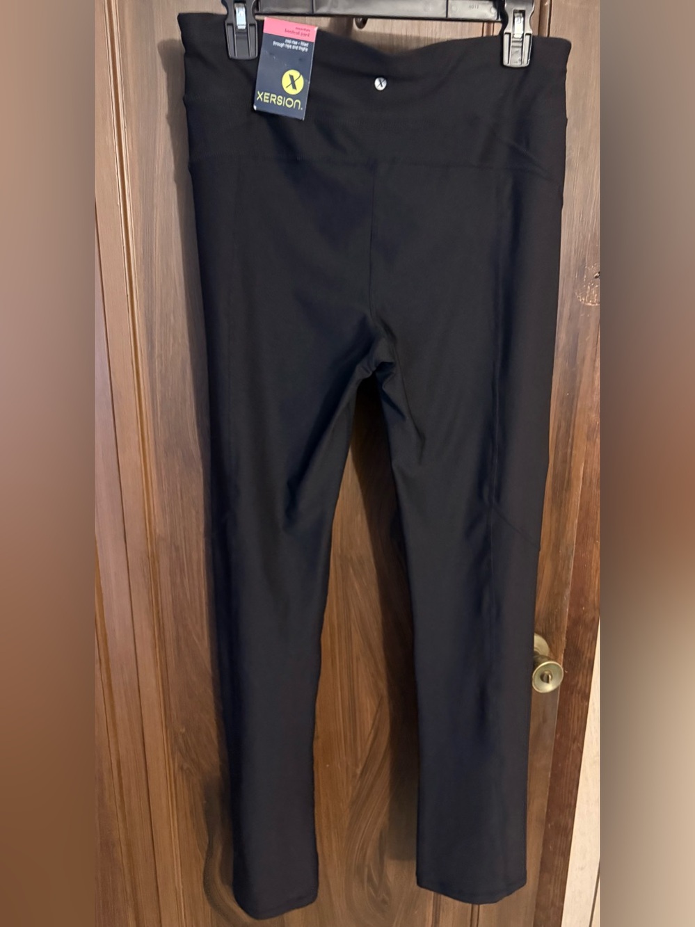 Xersion Flare Leg Slim Fit Leggings Size L - Women | Color: black| inseam 32 - Picture 7 of 7